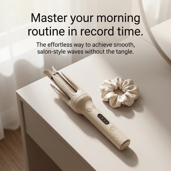 Streamline  Hair Curler 28mm Hair Stick Rotating Curl Waves Anti-Tangle Curling Iron Styler
