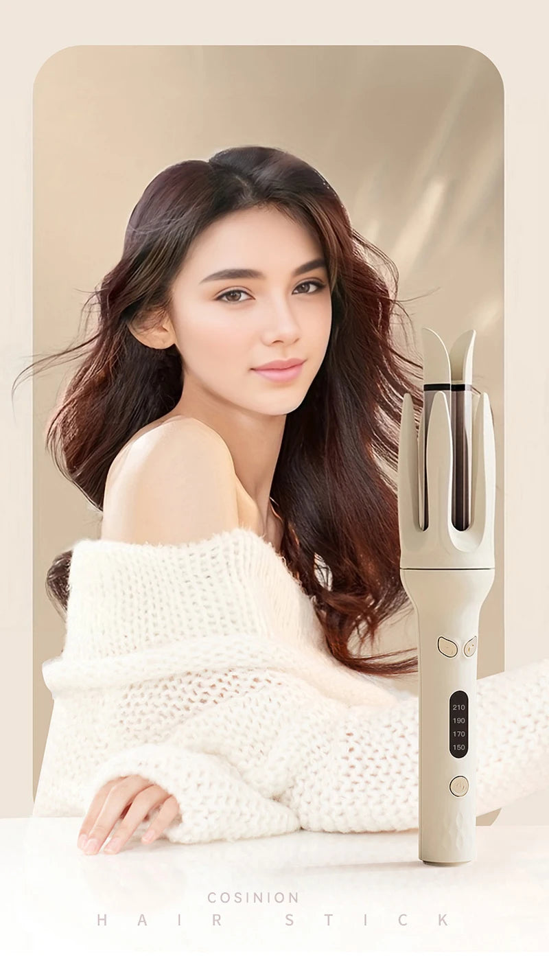 Streamline  Hair Curler 28mm Hair Stick Rotating Curl Waves Anti-Tangle Curling Iron Styler